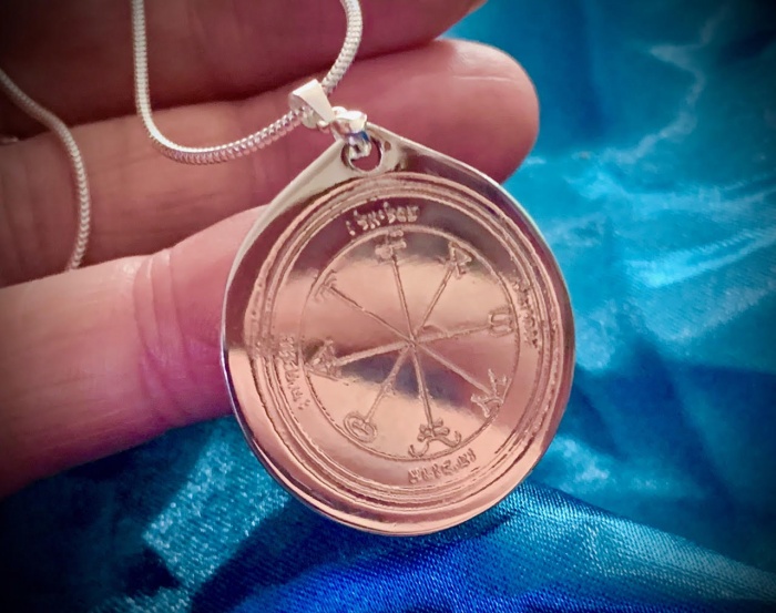 30mm Sterling Silver 3rd Pentacle of Saturn for Working With the Spirits of Saturn